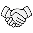 Handshake representing a mortgage note buyer agreement